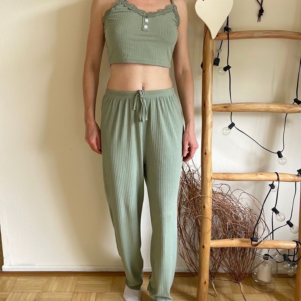 Green Pajama / Lounge Set